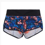 Lululemon  Speed‎ Short Paint Storm Harbor Blue Multi / Black Photo 1
