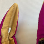 Mexican Beaded Padded Headband Fuchsia Turban Style Boho Embroidered Accessory Black Photo 8