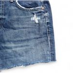MOTHER The Dutchie Frayed Shorts in the My Treat wash Blue Size 25 Photo 4