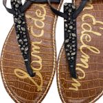 Sam Edelman  Gwyneth Leather T Strap Studded Sandals Photo 4
