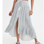 Pink Laundry Black and White Striped Smock Waist High Photo 0