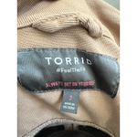 Torrid Denim Jacket Shacket Camel Tan Button Front Pockets 100% Cotton Size 2/2X Photo 6