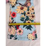 Floral Print Wide Leg Pants High Waist Bohemian Style Trousers L Blue Size L Photo 6