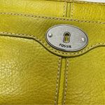 Fossil  Green Leather Marlow Maddox Zip Clutch Wallet Boho Classic Photo 1