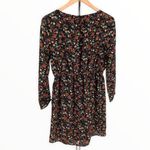 J.Crew  Mercantile Black Versailles Floral Tulip Hem Long Sleeve Short Dress Sz 4 Photo 7