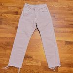 Levi's Levi’s 501 Womens 25 Light Purple Lilac Straight Frayed Rigid Jeans Denim Retro Photo 0