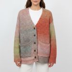 Elan Ombre Tie Dye Knit Cardigan Sweater Size S Photo 2