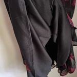 Torrid Lace Up Dress 1X Red Black Floral Smocked Layered Milk Maid Fairy Goth Photo 11