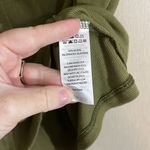 Joie  large short sleeve stretchy modal army hunter green ribbed top Photo 3