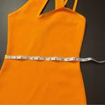 Bebe One Shoulder Bandage Dress Marigold Orange Ribbed Women’s Size Small Photo 7