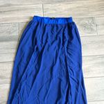 SheIn maxi sheer blue skirt with shorts underneath Photo 1