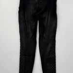 Spanx Leggings Womens Medium Quilted Faux Leather Shiny Pull on Moto Pants Photo 5