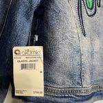 Sale! 🔥 🔥NWT! Vintage Akdmks Gladys Cropped Denim Jacket Size Medium Blue Photo 4