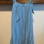 Kori  Blue Ruffled Dress Photo 3