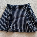 Storia Navy & White Striped Skirt Photo 3