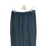 Eileen Fisher Vintage Black Linen Blend Straight Tapered Pants Size Medium Photo 1