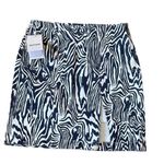 #14 NWT MOTHER Denim The Side Splitter Mini Skirt in Hoofin It Black Size 26 Photo 4