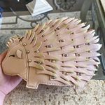 Kate Spade Bag Baja Bound Porcupine Hedgehog Leather Crossbody Multi GUC Photo 8