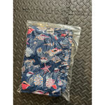 Print Fresh Womens Shoreline Dress Pintuck Beachcomber XL Blue Ruffle Hem‎ Photo 9