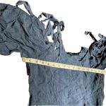 Gypsy Vintage Maxi Dress Top Back Tie Straps Blue Grey Tone Hollywood Sz M Photo 3