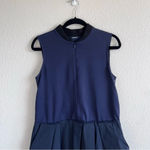 Jil Sander  Navy - Navy Sleeveless A-Line Mini Dress Photo 1