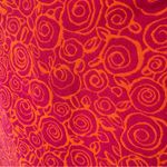 Ellen Tracy  Vibrant Pink Orange Swirl Floral Roses Midi Dress Pockets Size Large Photo 6