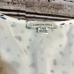 American Eagle  Outfitters White and Blue Floral Mini Sun Dress Photo 4