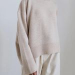 Commense Oversized Pullover Knit Sweater XS NWT Tan Photo 1