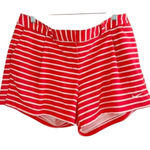 Nike  Women's Dri-Fit Shorty Printed Golf Shorts in Crimson/White Stripes sz. 14 Photo 0