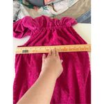 Trina Turk Out of Office Pink Floral Terry Off The Shoulder Dress Photo 3