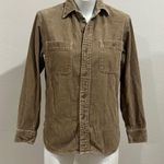 Uniqlo  tan corduroy button up shirt Photo 0