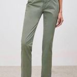 Nili Lotan East Hampton Pants Green Cameo Frayed Hem Women’s Size 10 Photo 0