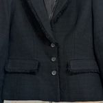 Karl Lagerfeld Paris Women Black Tweed Fringe Blazer Jacket Size 8 NEW Photo 4