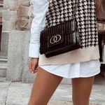 Oversized Houndstooth Sweater Best Black And White Size M Photo 0