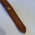 Brown Leather Faux Croc Belt with Whipstitch Detail Women’s Size 26 Photo 3