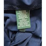 LRL Lauren Ralph Lauren Navy blue polyester/spandex dress Draped Sz 8 Photo 6