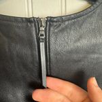 Spanx NWT Black Faux Leather Combo Sleeveless Sheath Dress O39 Photo 8