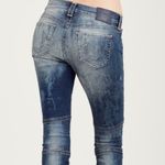 True Religion Halle Moto jeans mid rise super cropped skinny size 29 x 26 Photo 13