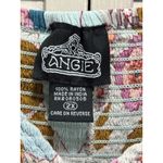 Angie Floral Smocked Babydoll Sleeveless Top Size 2XL Ruffle Tiered Lace Boho Photo 1