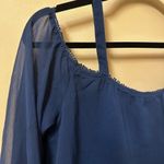 H&M Express Navy Blue Off The Shoulder Top Photo 7