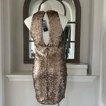 Dynamite  Robe à Paillettes Bodycon Sequin Dress, Matte Bronze, Size M New w/Tag Photo 6