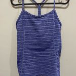 Under Armour  Tank Blue Marbled Top Built in Bra Photo 0