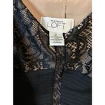 Ann Taylor  Loft Black Lace over Nude Lining Cocktail Dress - Size 8 Photo 9