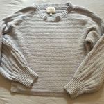 Pink Rose , Light Blue Sweater, Size Medium Photo 0