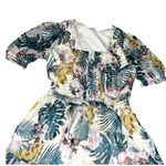 Walter Baker Liza Mini Dress Key Largo Women's Size 6 Square Neck Floral Photo 2