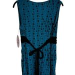Volume One Vintage 90s Y2K Babydoll Top Tie Back Polka Dot Whimsygoth Size XL Blue Photo 4
