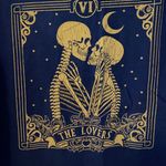 The Lovers Tarot Skeletons T Shirt Blue Size M Photo 1