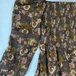 Wilfred size small grace midi sun dress brown white floral square neck boho Photo 6