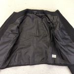 Talbots  Petites Black Textured Blazer Jacket Faux Leather Pocket Womens 12P Photo 7