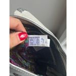 Vintage Velez Genuine Leather Colombia Metallic Silver Embossed Crossbody Bag Photo 8